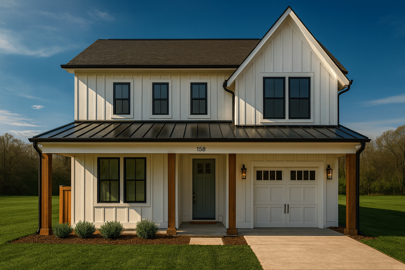 Modern 2-Story House Plan with Open Floor Layout & CAD Blueprints