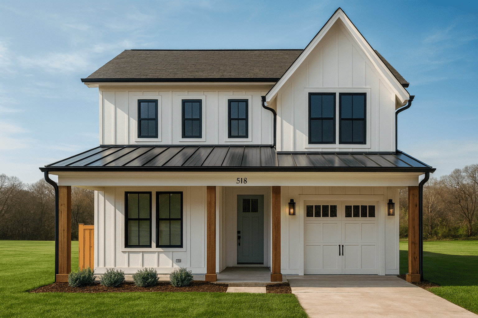 Modern 2-Story House Plan with Open Floor Layout & CAD Blueprints