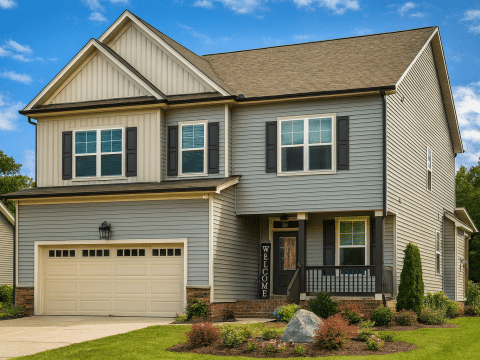 Modern 2-Story House Plan with Open Layout and CAD Floor Plans