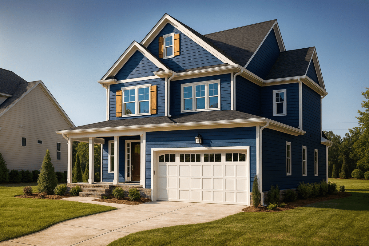 Modern 2.5 Story Home Plan with CAD Blueprint Designs