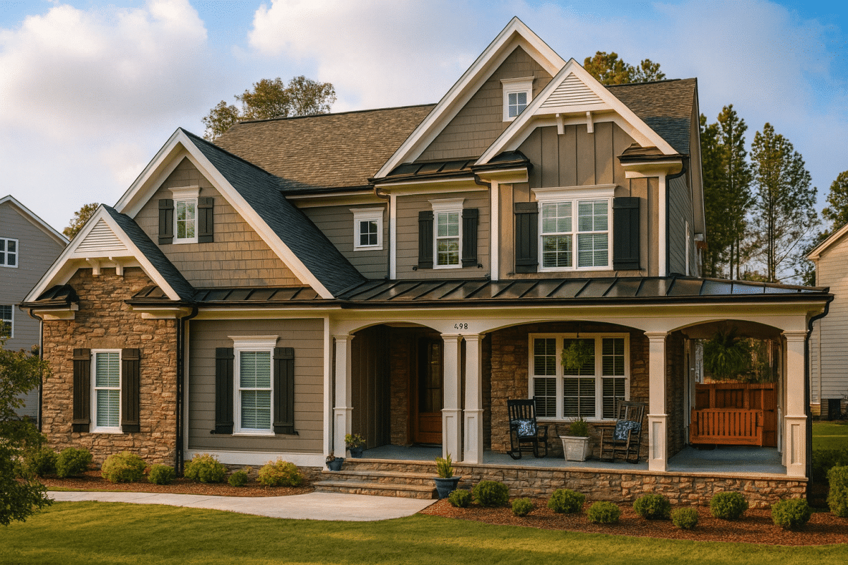 Modern 3-Story House Plan with Open Layout & Workshop Garage