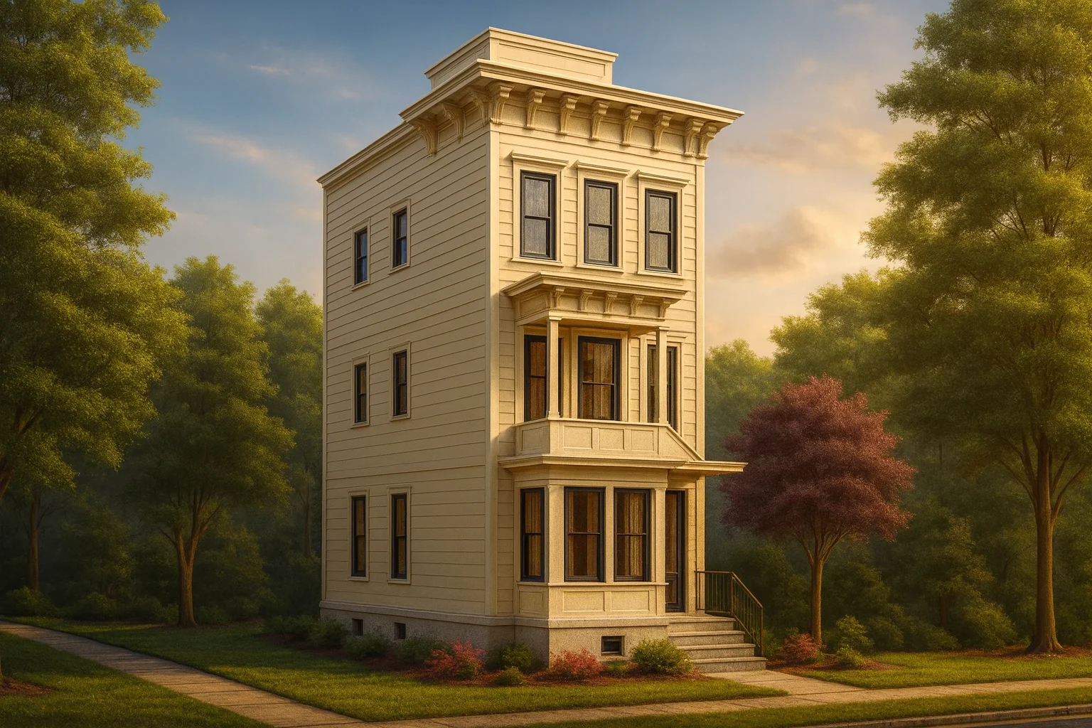 Modern 3-Story House Plan