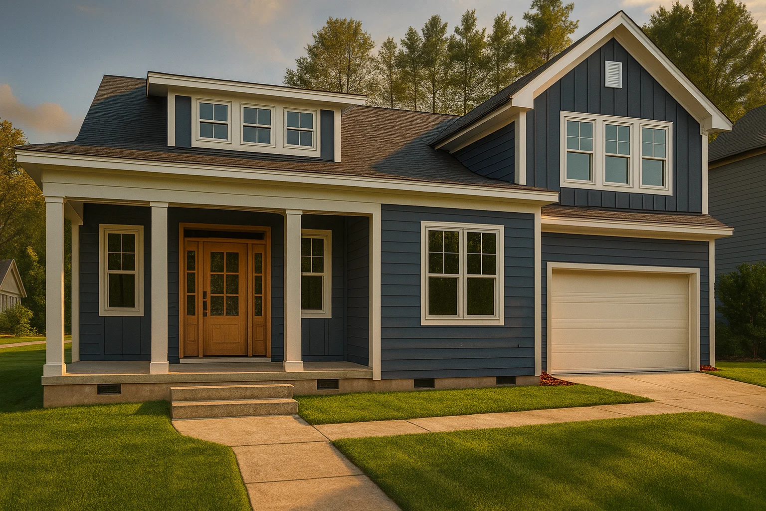 Modern Barn Style House Plan with 3 Bedrooms, Vaulted Ceilings & CAD Blueprints