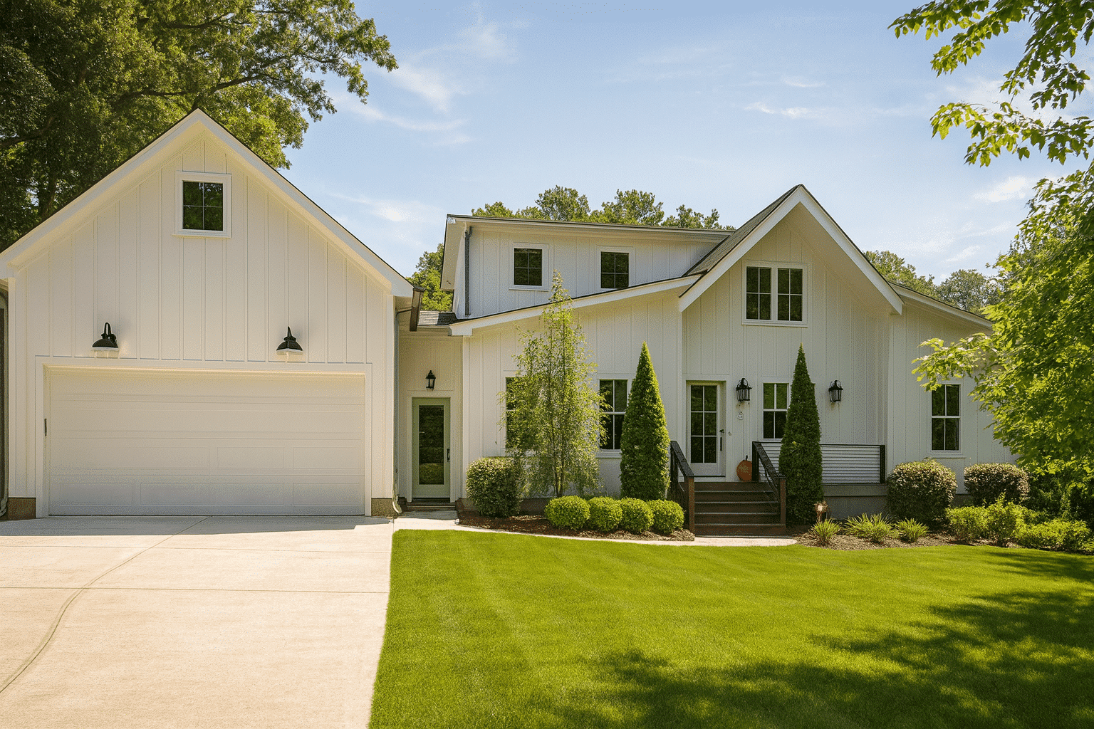 Modern Barn Style house Plan with 3 Bedrooms, 2.5 Bath, CAD Designs