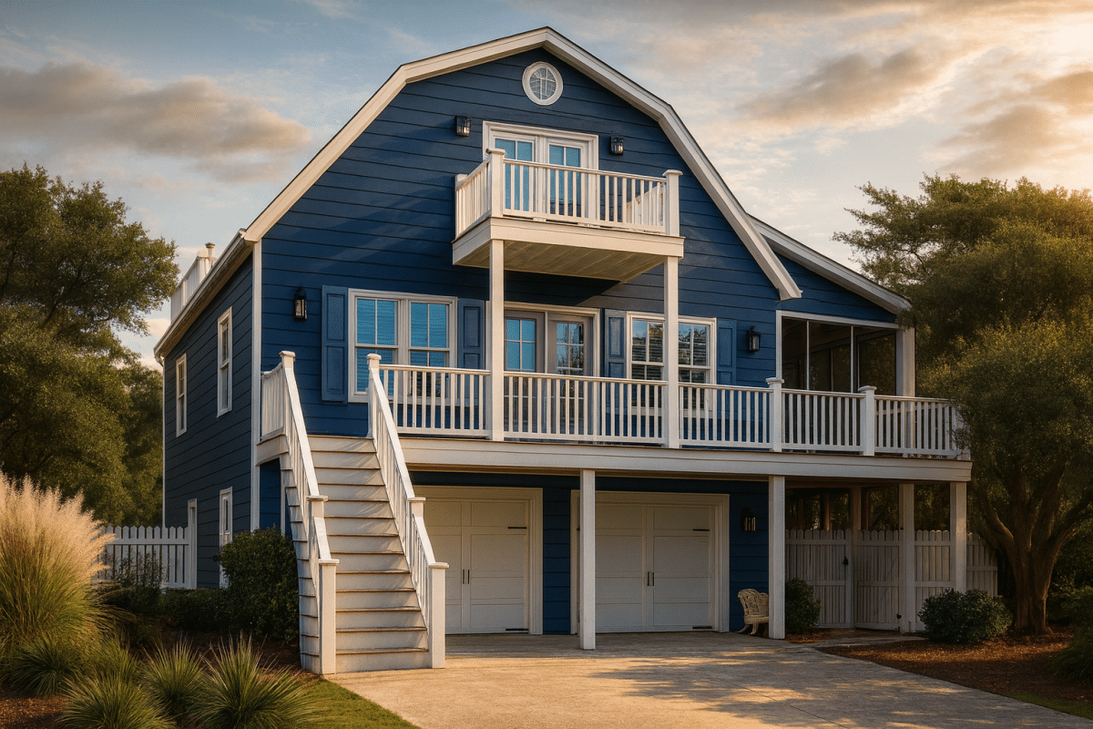 Modern Coastal House Plan with 2 Stories and 2,513 Heated Sq Ft