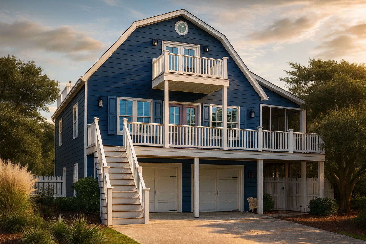 Modern Coastal House Plan with 2 Stories and 2,513 Heated Sq Ft