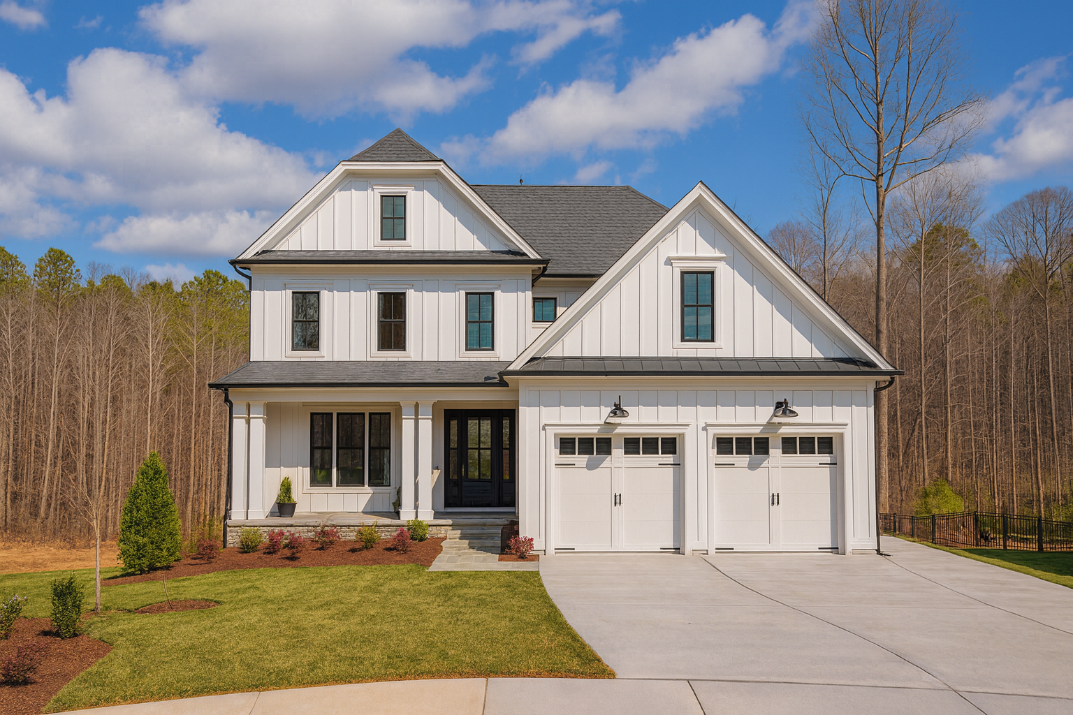 Modern Colonial House Blueprint with 6 Beds & 7 Baths