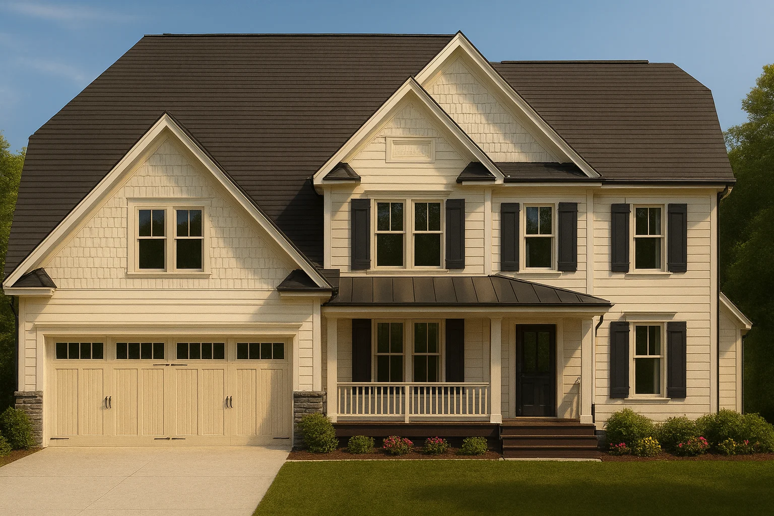 Modern Colonial Revival House Plan - 4 Bed, 2,718 Sq Ft with Bonus Room