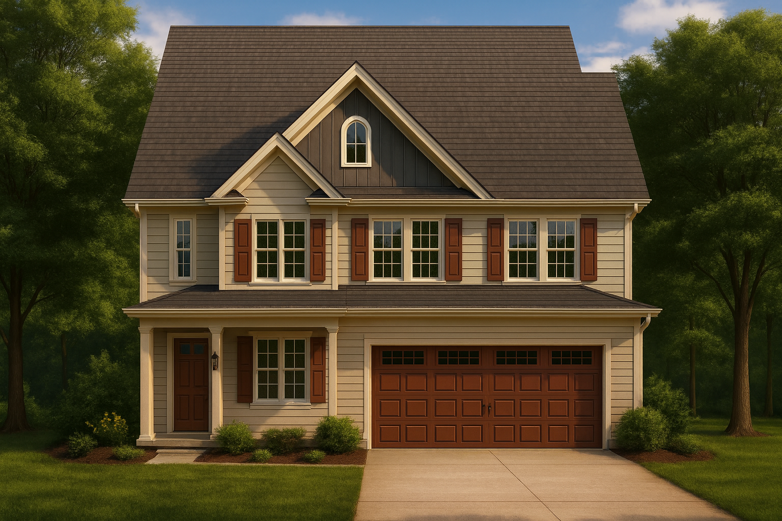 Modern Craftsman 2-Story House Plan – 4 Bed, 2,575 Sq Ft