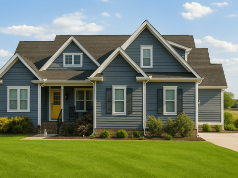 Modern Craftsman Floor Plan with Bonus Room and Outdoor Living