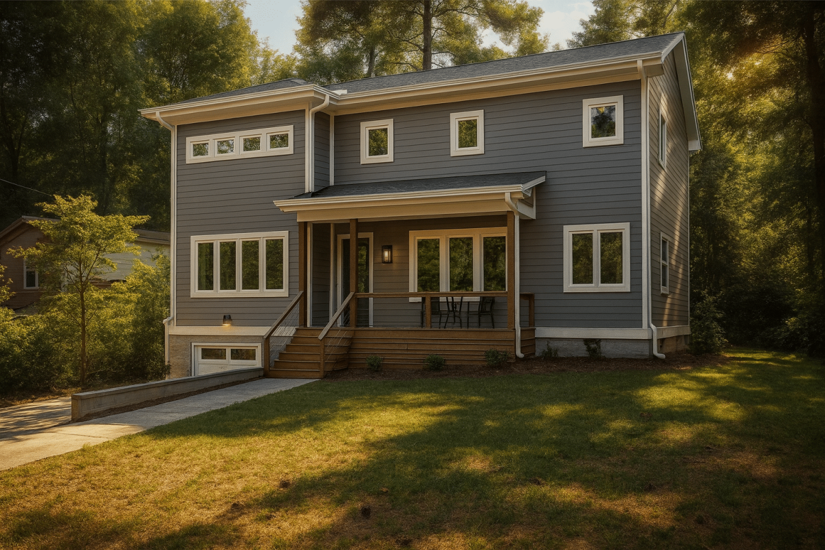 Modern Craftsman Home Plan 2.5-Story Layout with Basement & CAD Designs