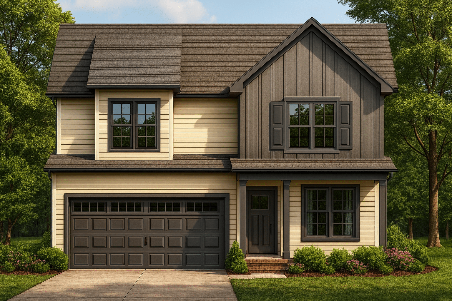 Modern Craftsman Home Plan with 2 Stories & Open Layout