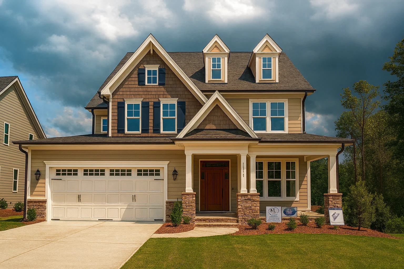 Modern Craftsman Home Plan with 3 Floors and Open Design