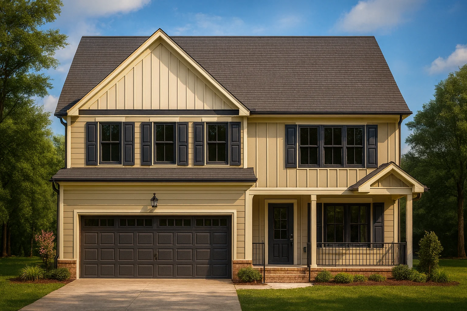 Modern Craftsman Home Plan with Open Floor Plan & CAD Designs