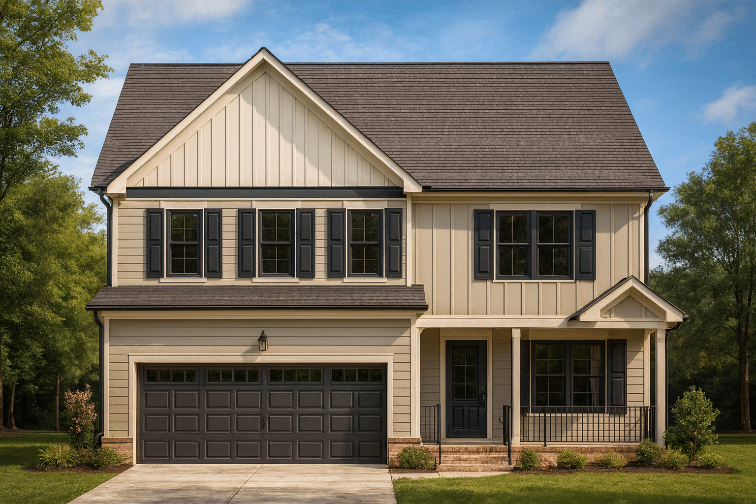 Modern Craftsman Home Plan with Open Floor Plan & CAD Designs
