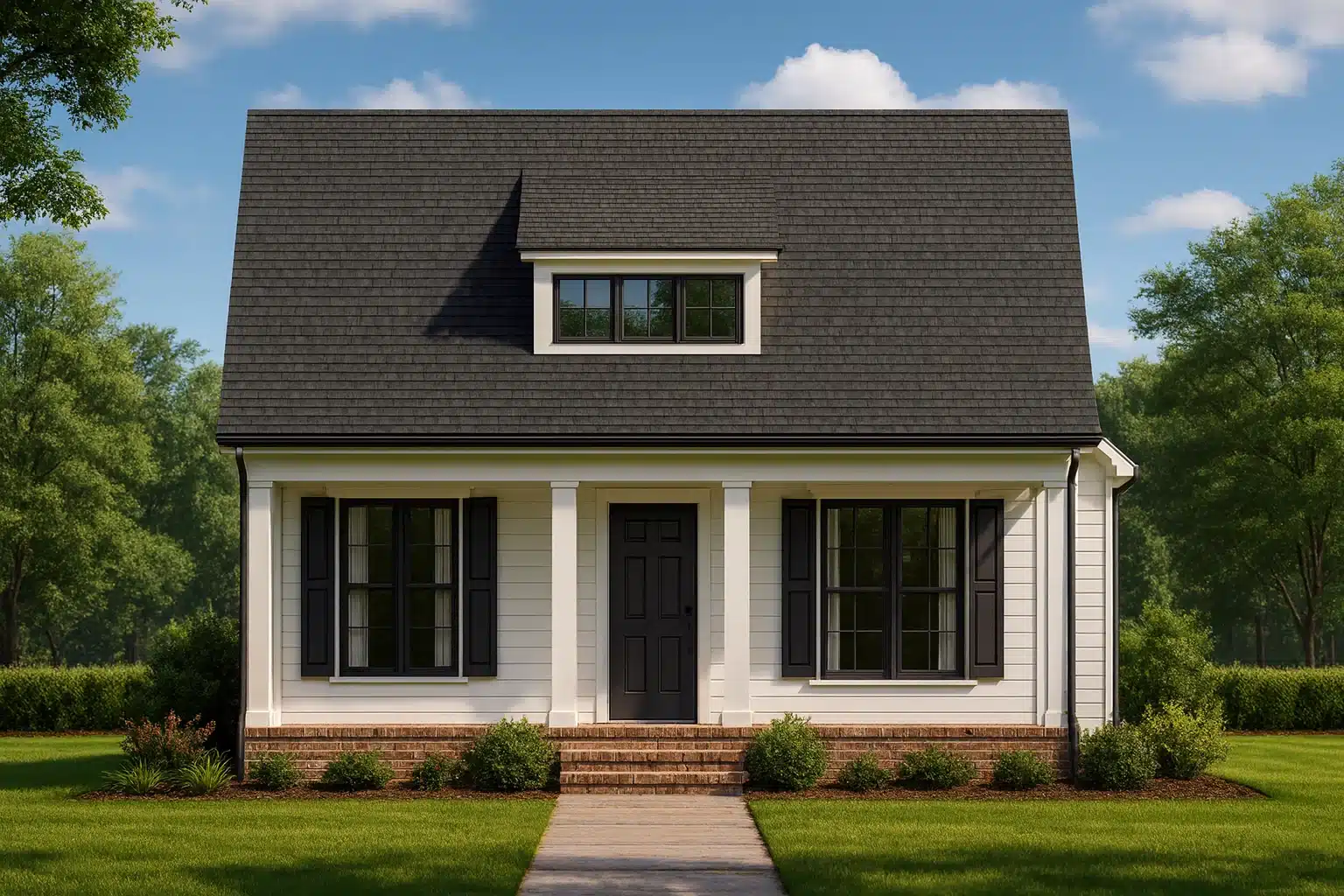 Modern Craftsman Home Plan with Spacious Floor Blueprint