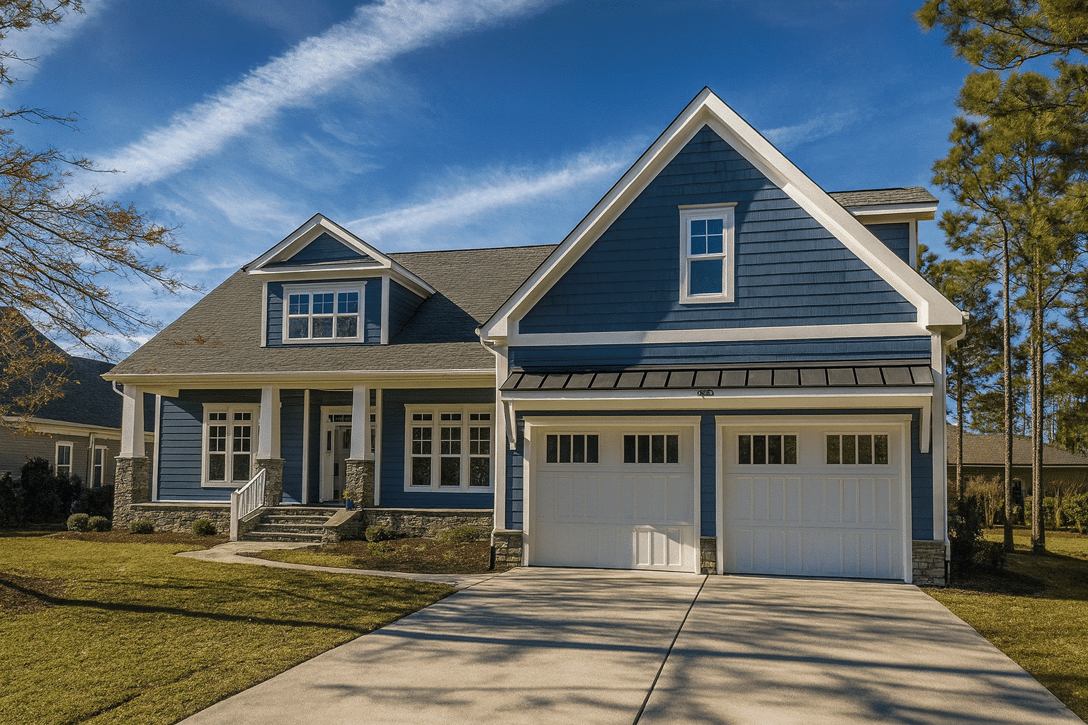 Modern Craftsman Home Plan with Spacious Floor Design and CAD Blueprints