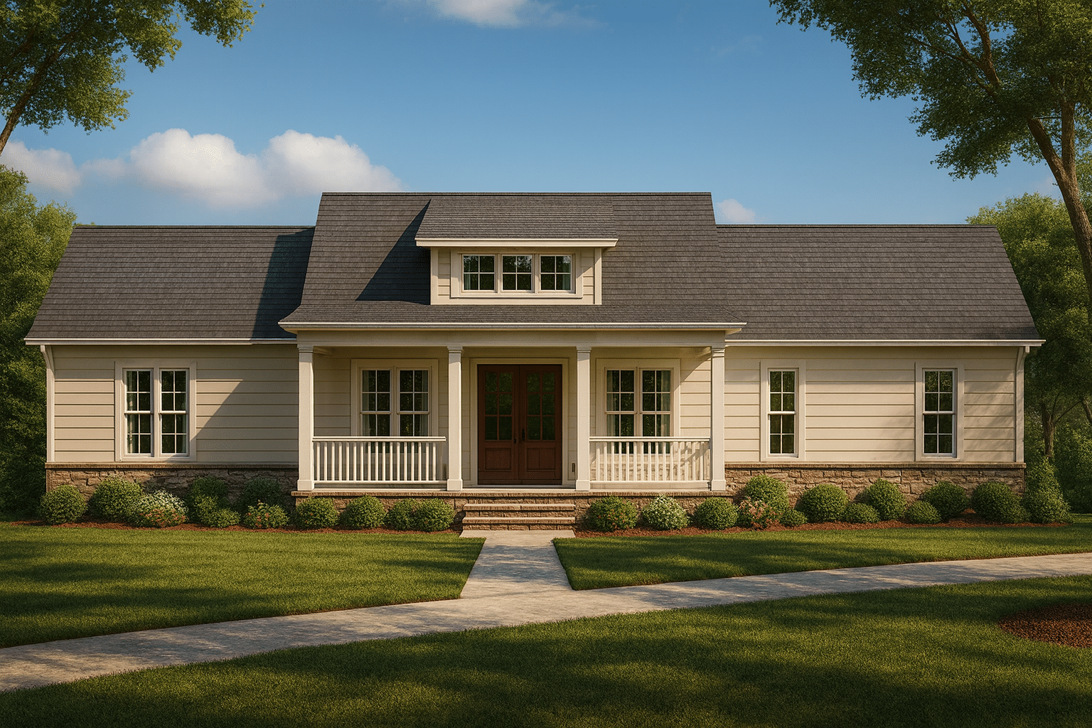 Modern Craftsman Home Plan with Spacious Layout and Bonus Room