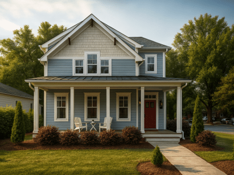 Modern Craftsman Home Plan with Vaulted Ceilings & Smart Floor Layout