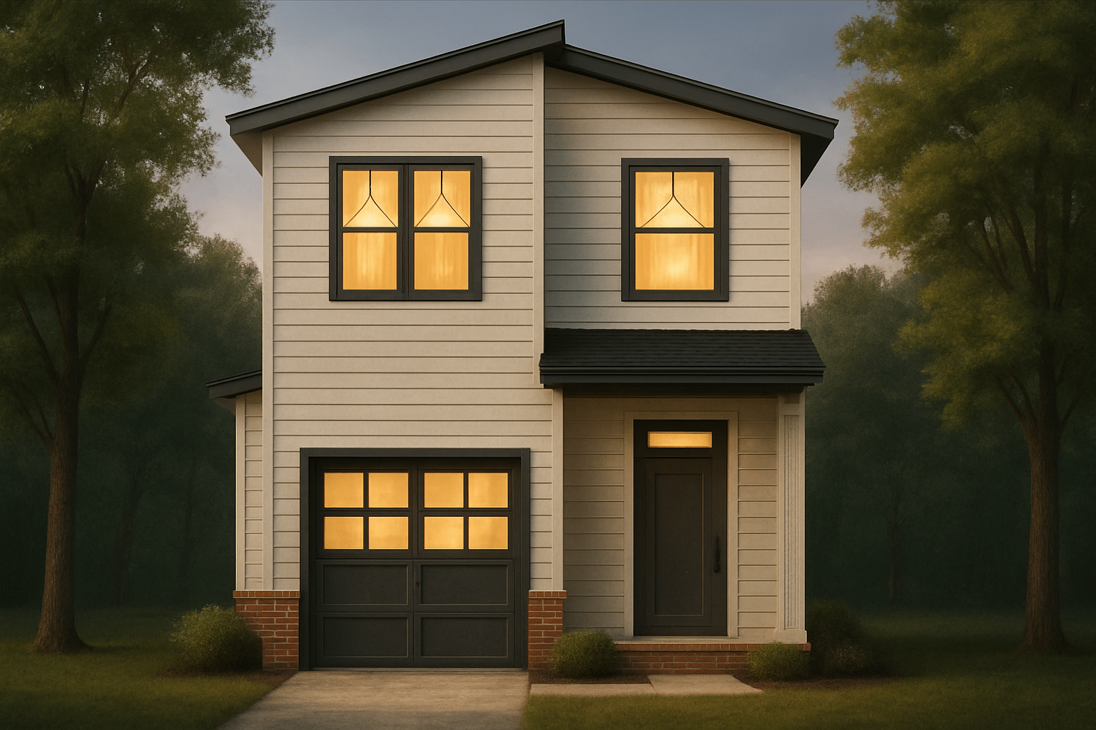 Modern Craftsman Home Plan – 2-Story Design with CAD Files