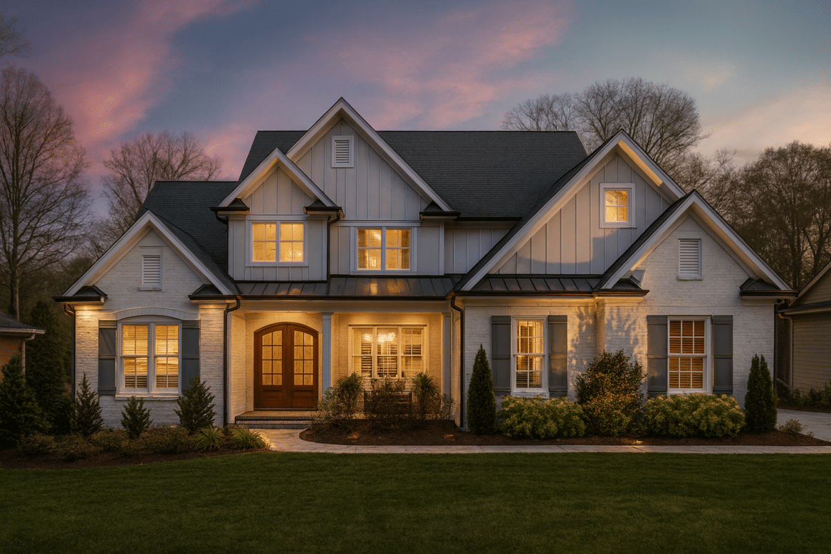 5-Bed, 5-Bath, 4,923 SF Modern Farmhouse House Plan