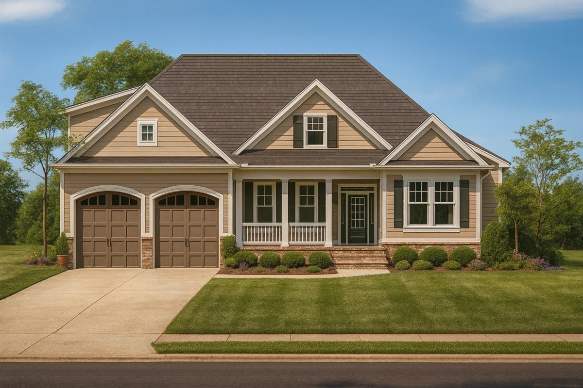 Modern Craftsman House Plan with Open Layout and Screened Porch