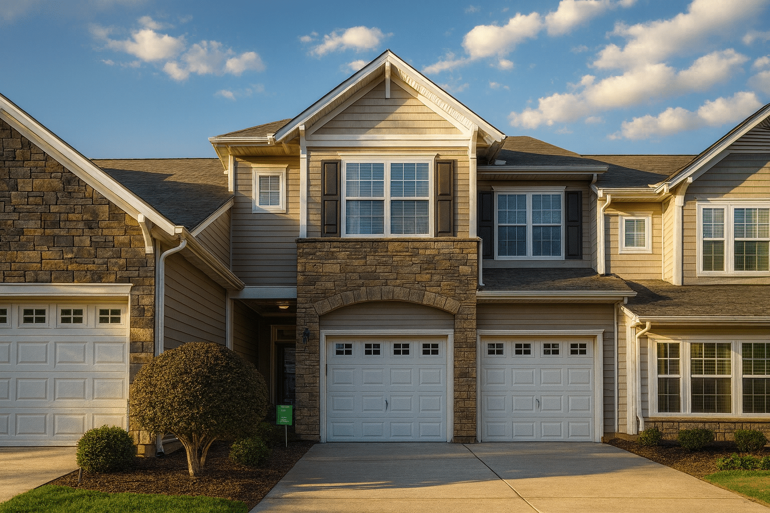 Modern Craftsman Townhome Plan with 3 Bedrooms & Open Layout