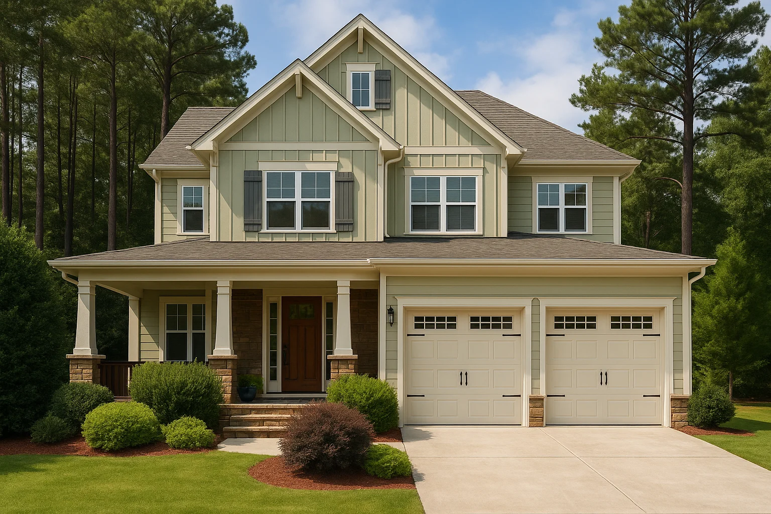 Modern Craftsman house Plan with 4 Beds and 3 Baths in CAD Designs