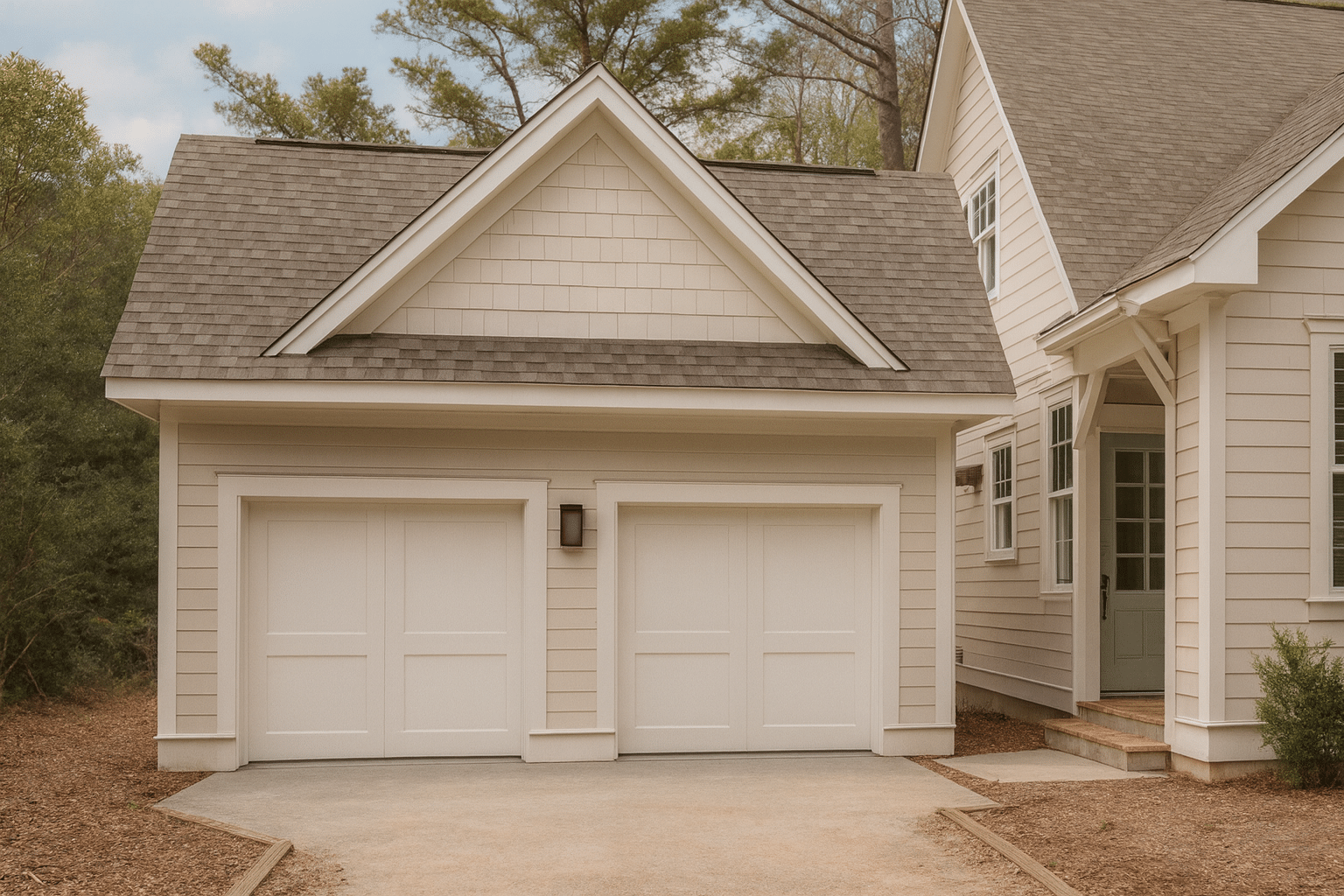 Modern Detached Cart Garage Floor Plan for Small Vehicles