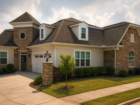 Modern Duplex House Plan with Craftsman Style & Spacious Layout