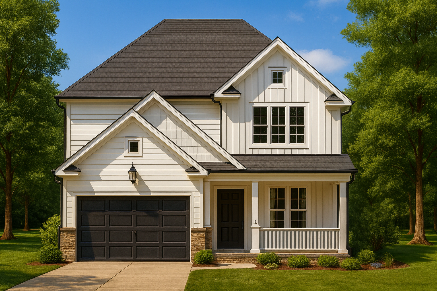 Modern Farmhouse Colonial Revival House Plan – 2,470 Sq Ft, 4 Beds, 2 Stories