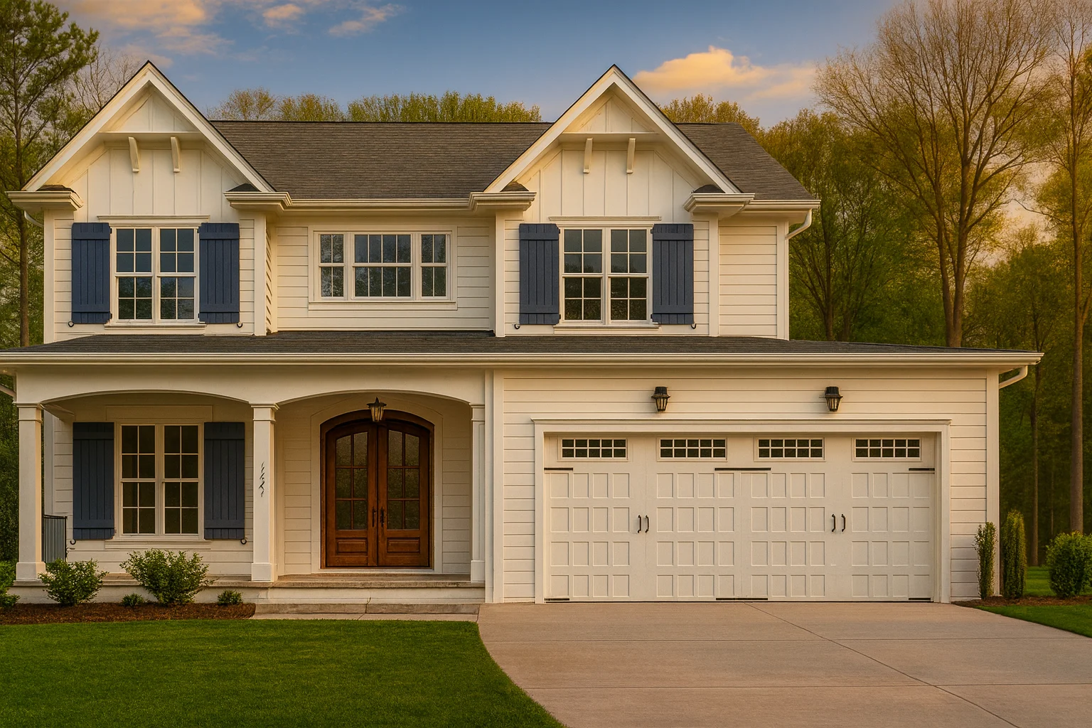Modern Farmhouse Home Plan with 3D CAD Architecture Design