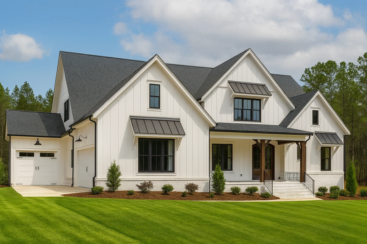 Modern Farmhouse Home Plan with Open Floor Blueprint Designs