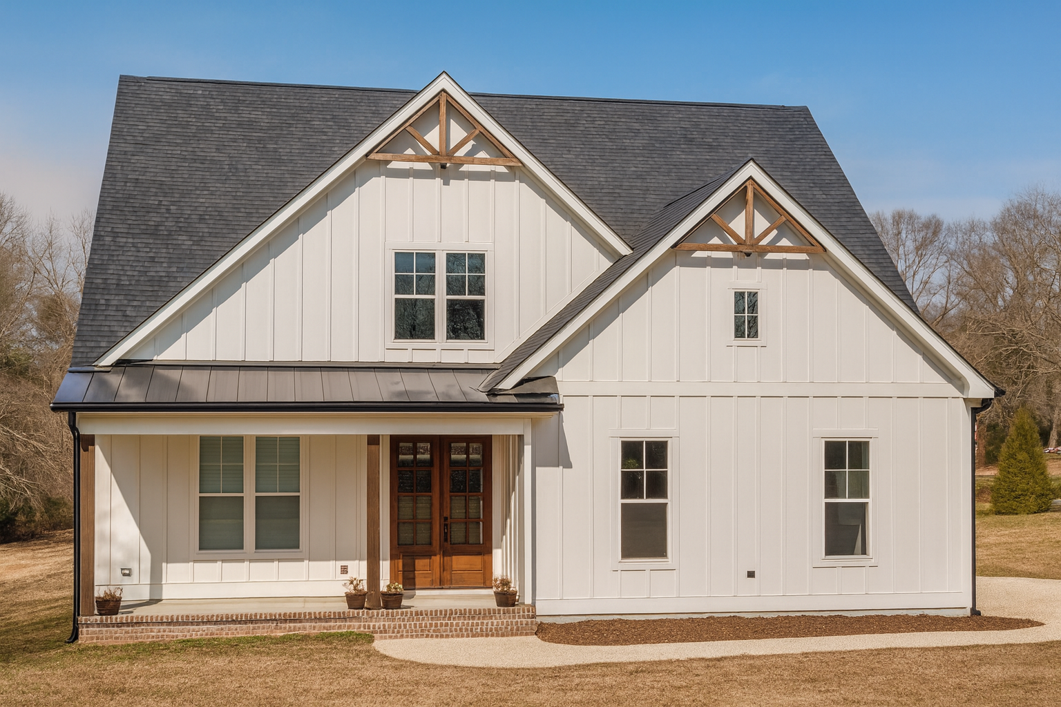 Modern Farmhouse House Plan with 2 Stories and Spacious Design