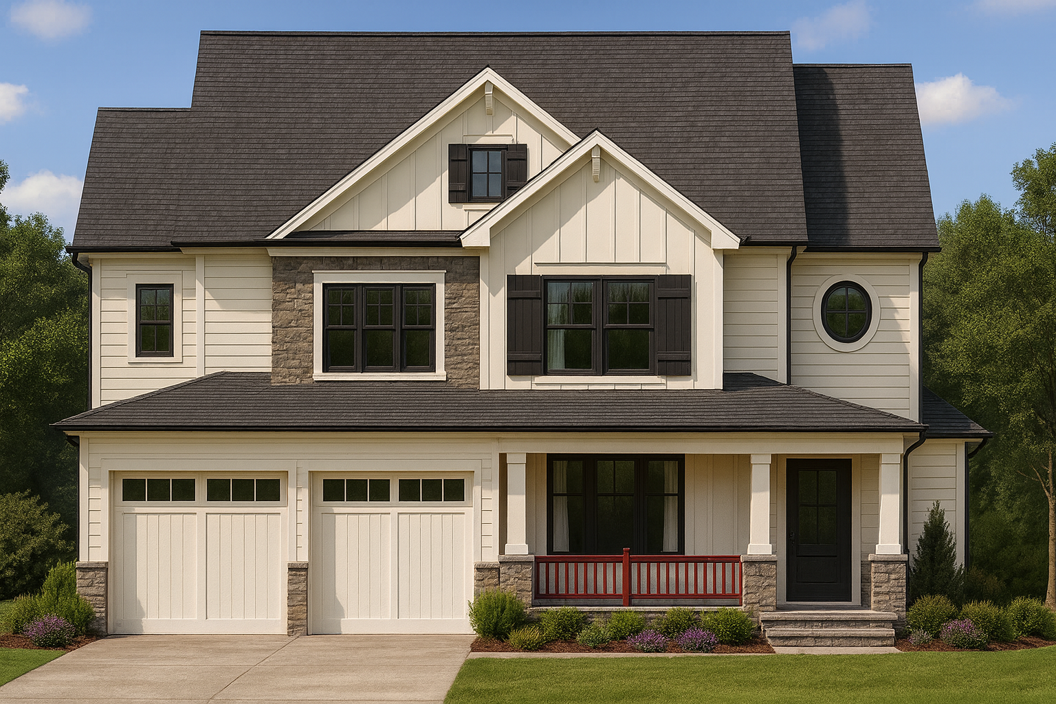 Modern Farmhouse Plan – 2,315 Sq Ft, 4-Bed, 2-Story with Open Layout & CAD Designs