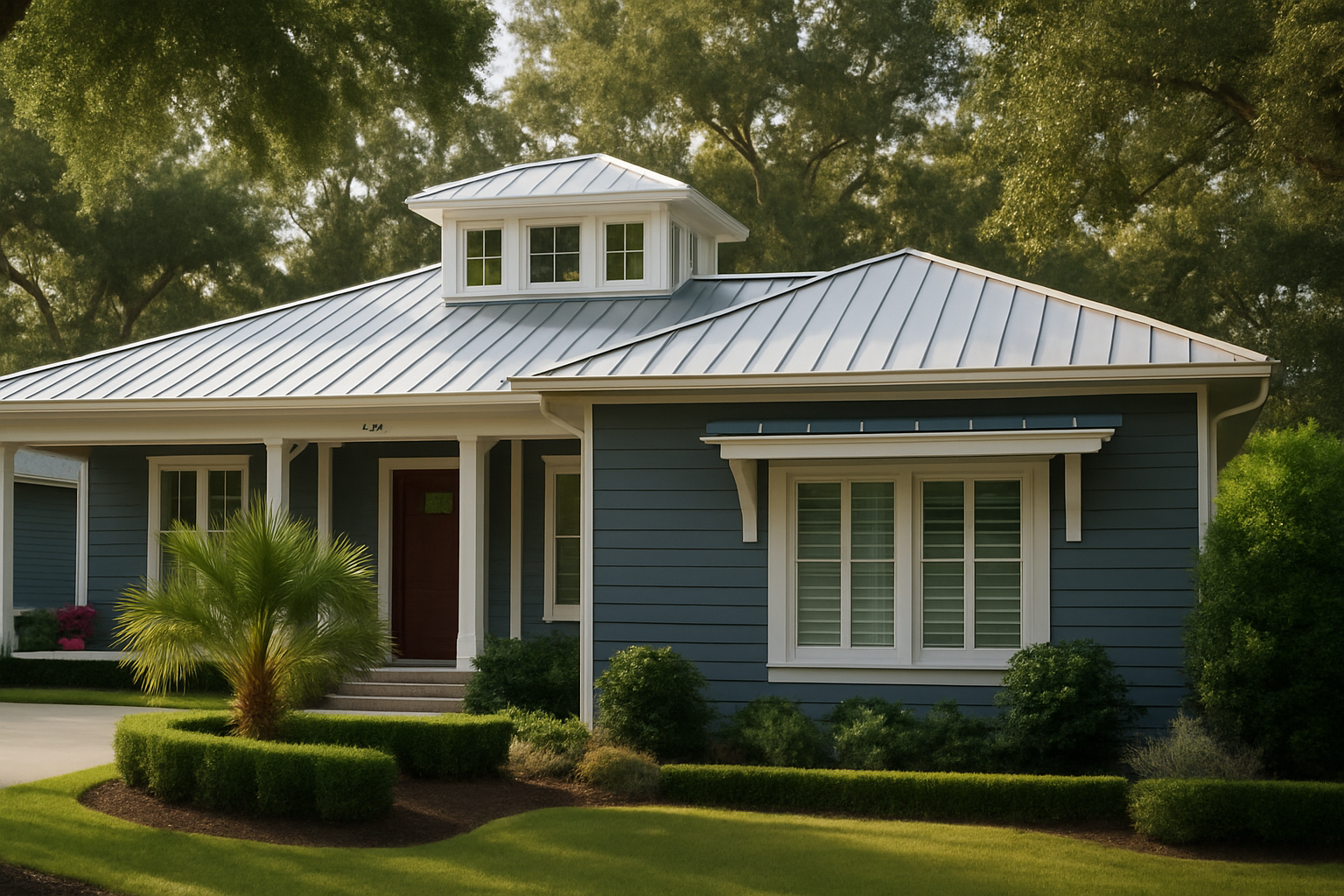 Modern Garage Blueprint with Workshop Space and Coastal Design
