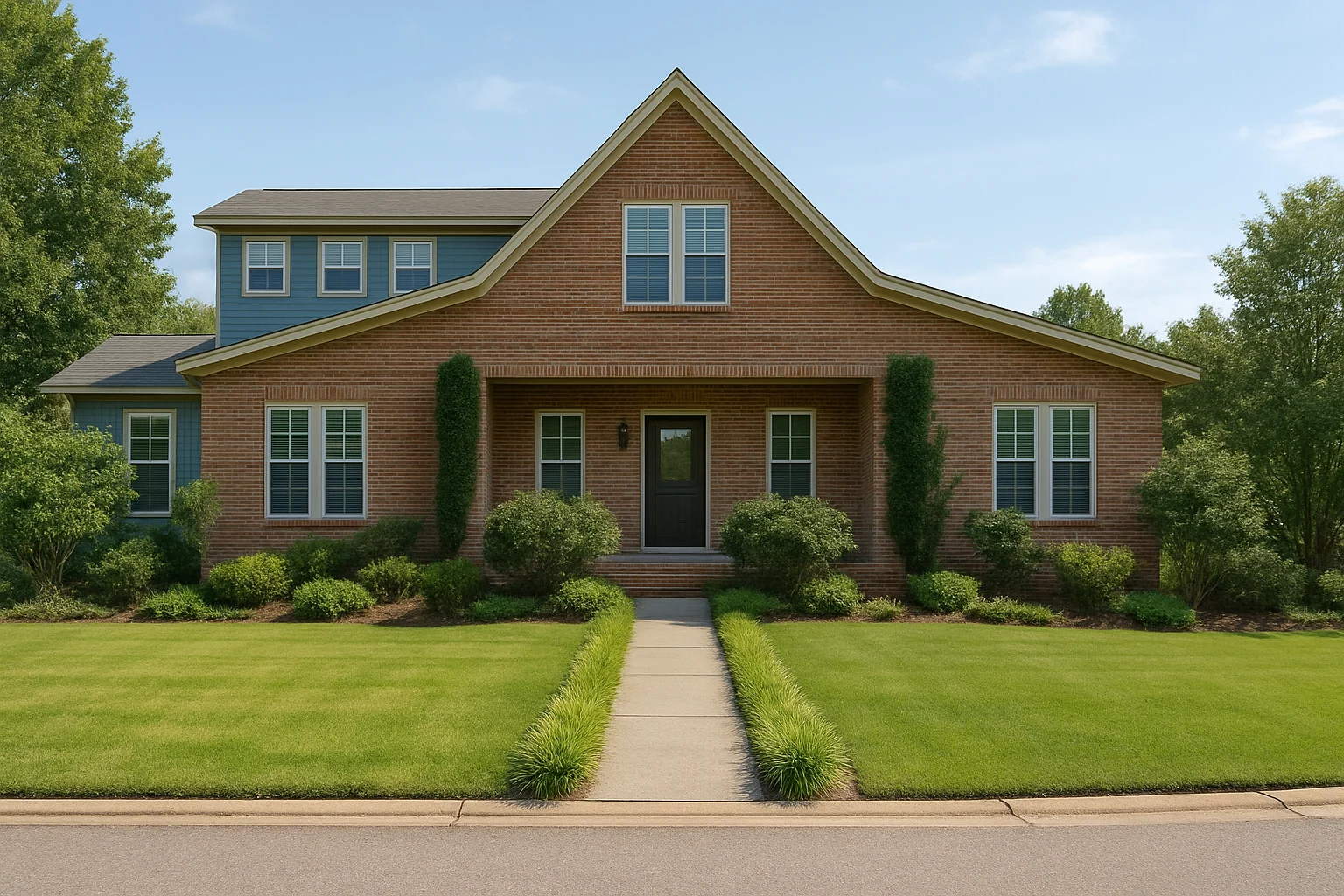 Modern Home Floor Plan Custom Blueprint with 1.5 Stories