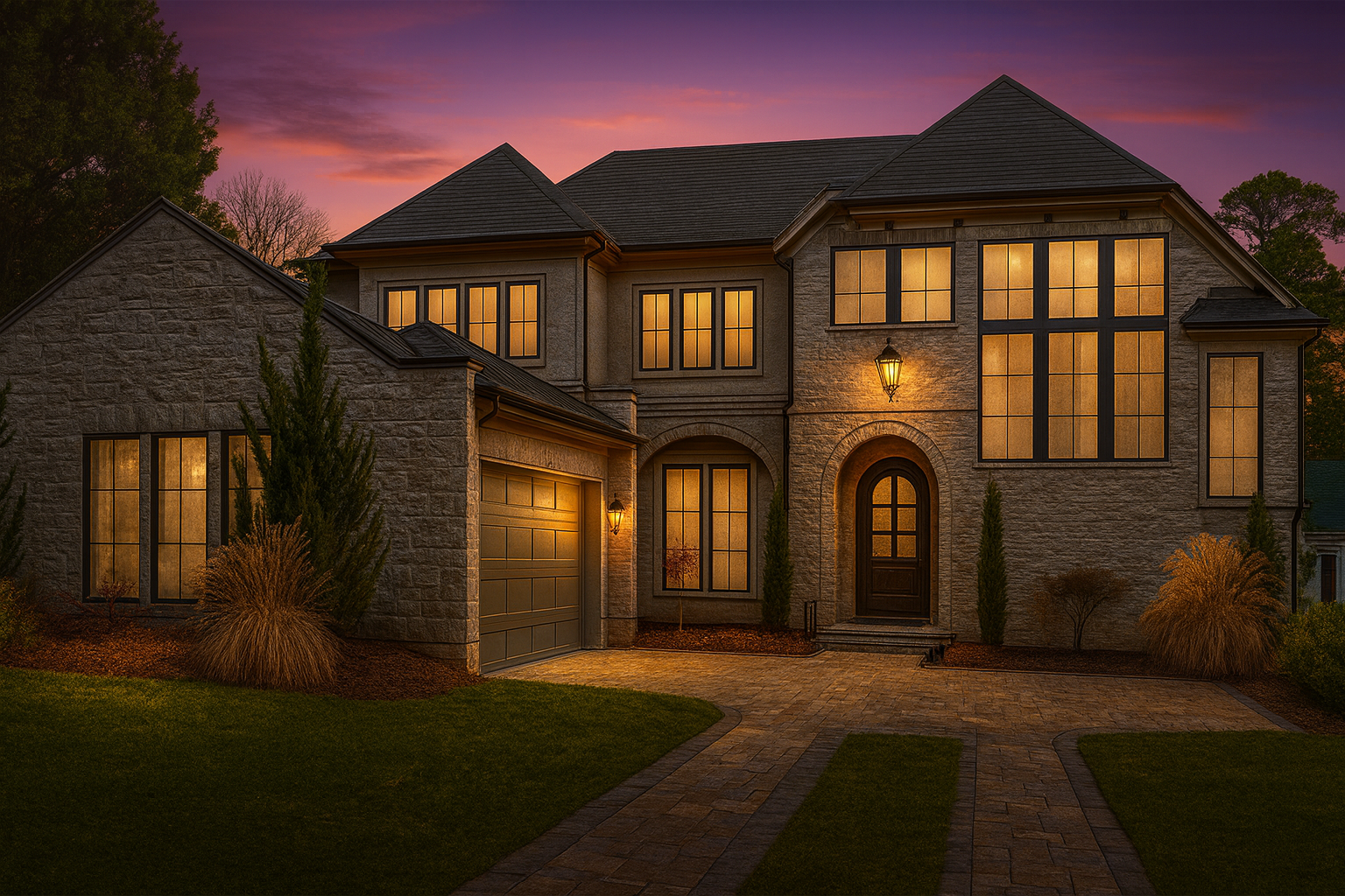 Modern Home Floor Plan with 5 Bedrooms and CAD Blueprint Designs