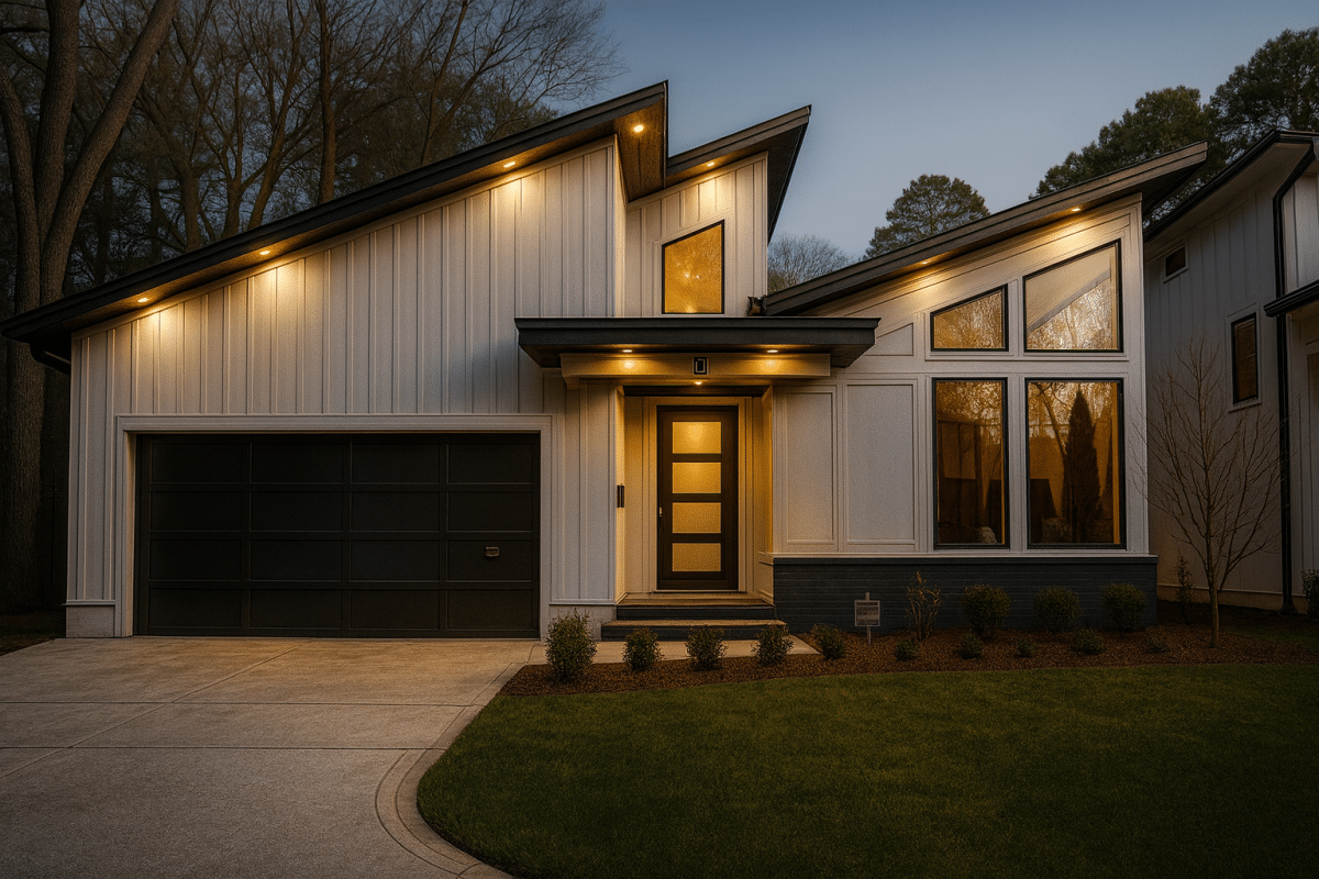 Modern Home Floor Plan with Vaulted Ceilings, 3 Beds, and CAD Blueprints