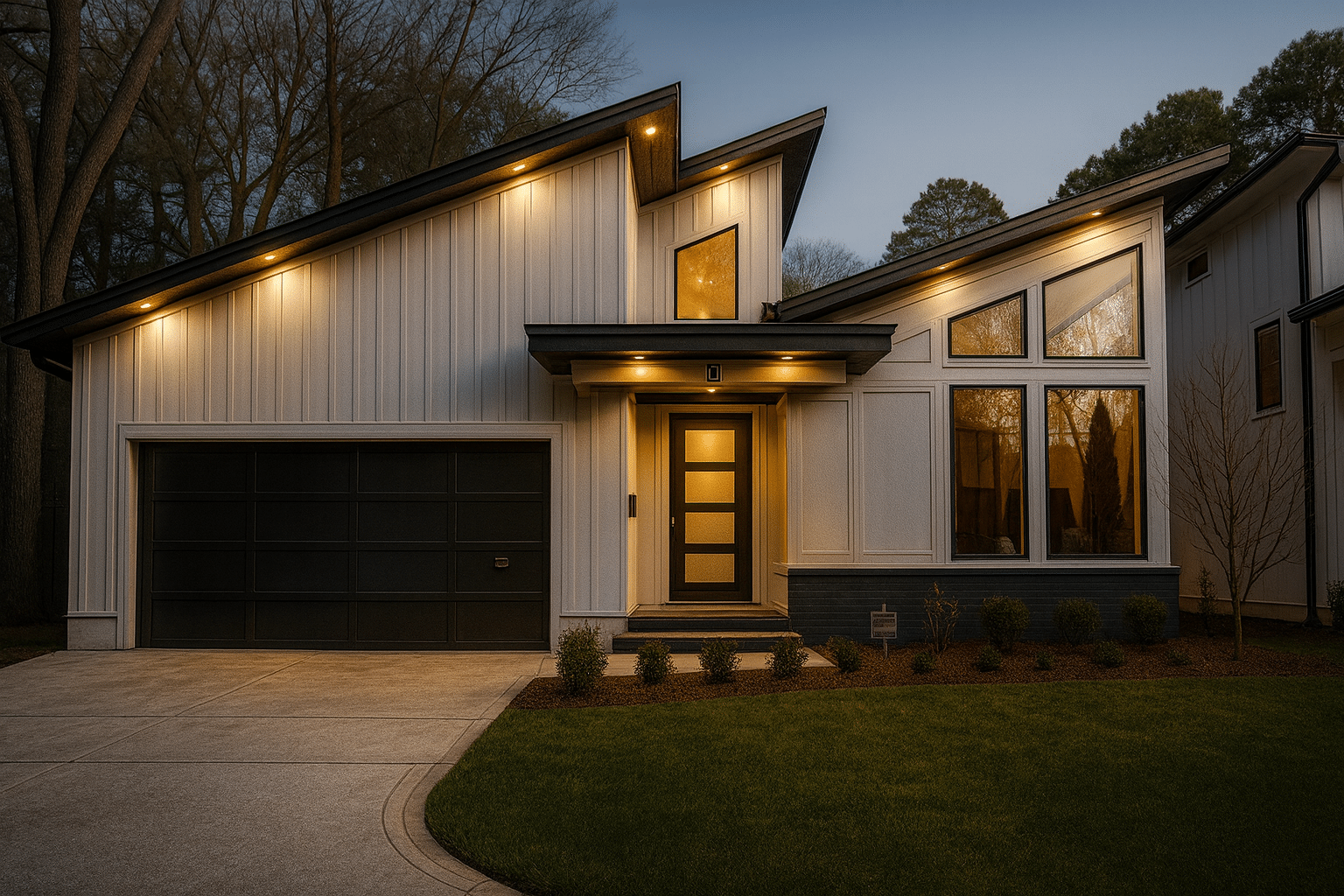 Modern Home Floor Plan with Vaulted Ceilings, 3 Beds, and CAD Blueprints
