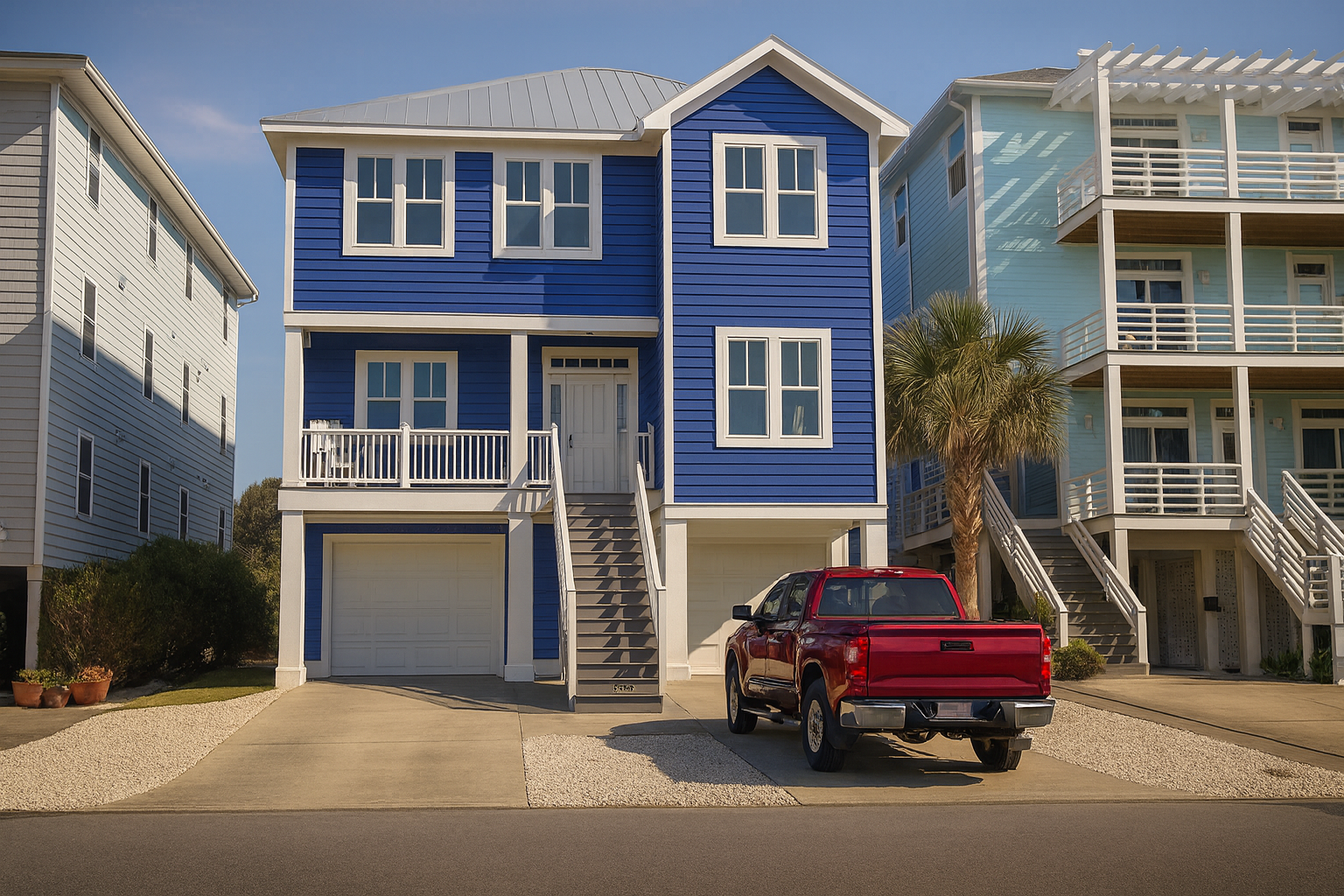 Modern House Plan with 7 Bedrooms and Coastal Elegance
