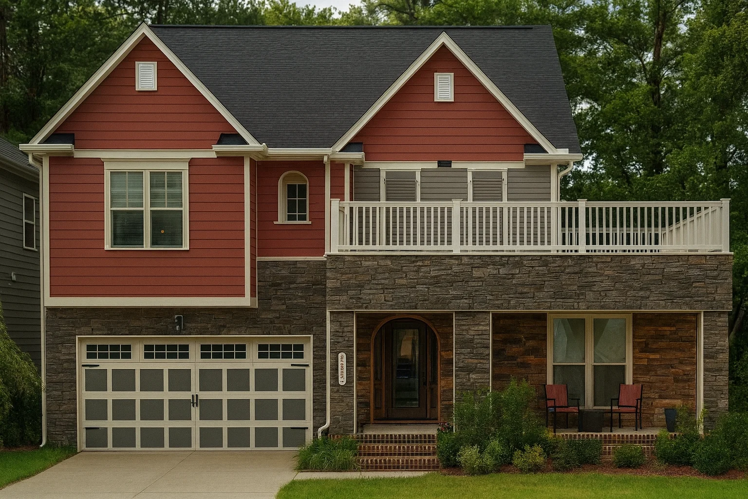 Modern Suburban Home Floor Plan with Stylish 2-Story Layout
