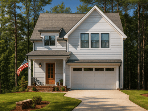 Modern Suburban Home Plan with CAD Designs and 2 Floors