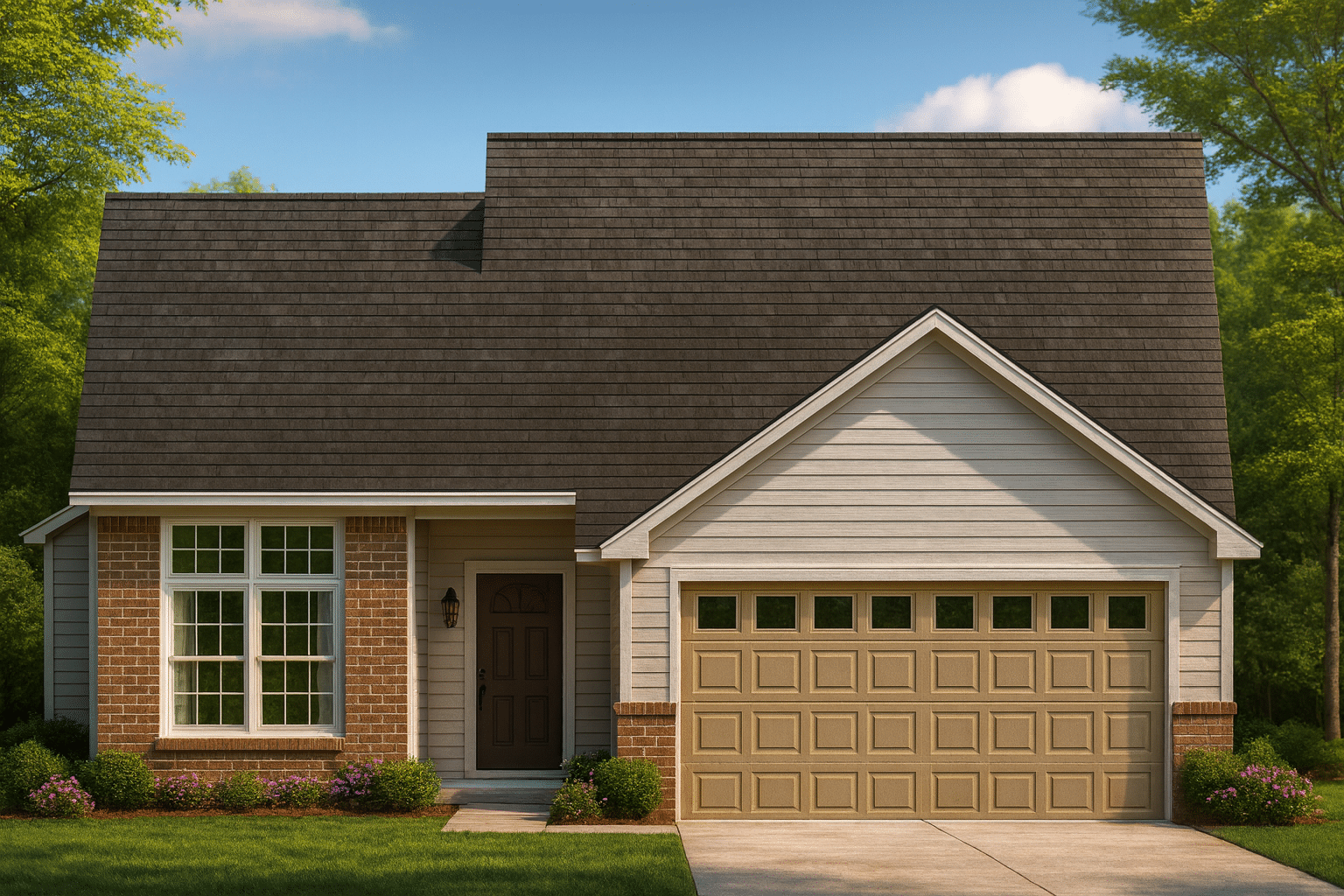 Modern Suburban House Plan with 2 Stories and Open Floor Layout