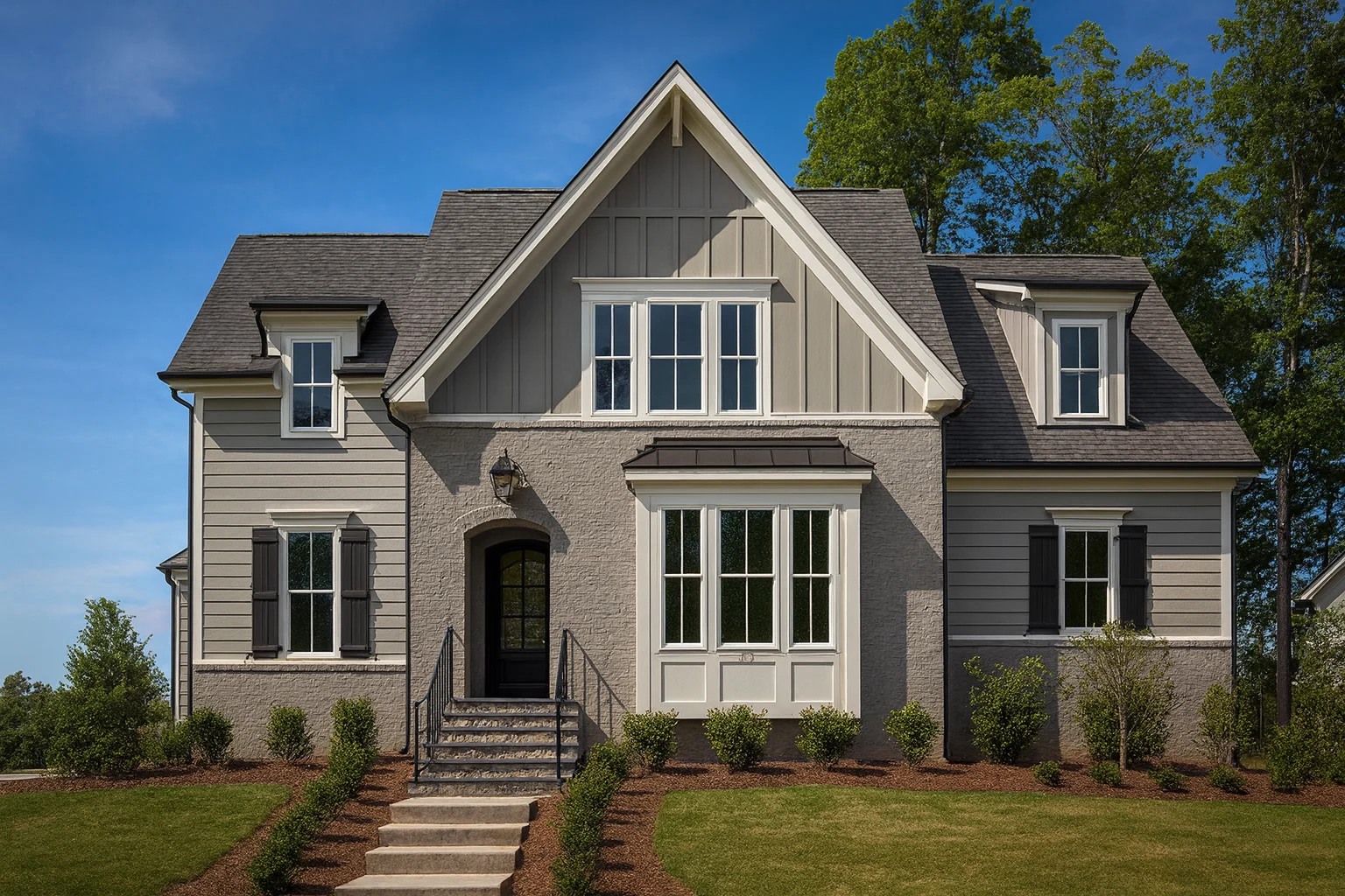 Modern Suburban House Plan with Spacious Floor Layout and CAD Designs