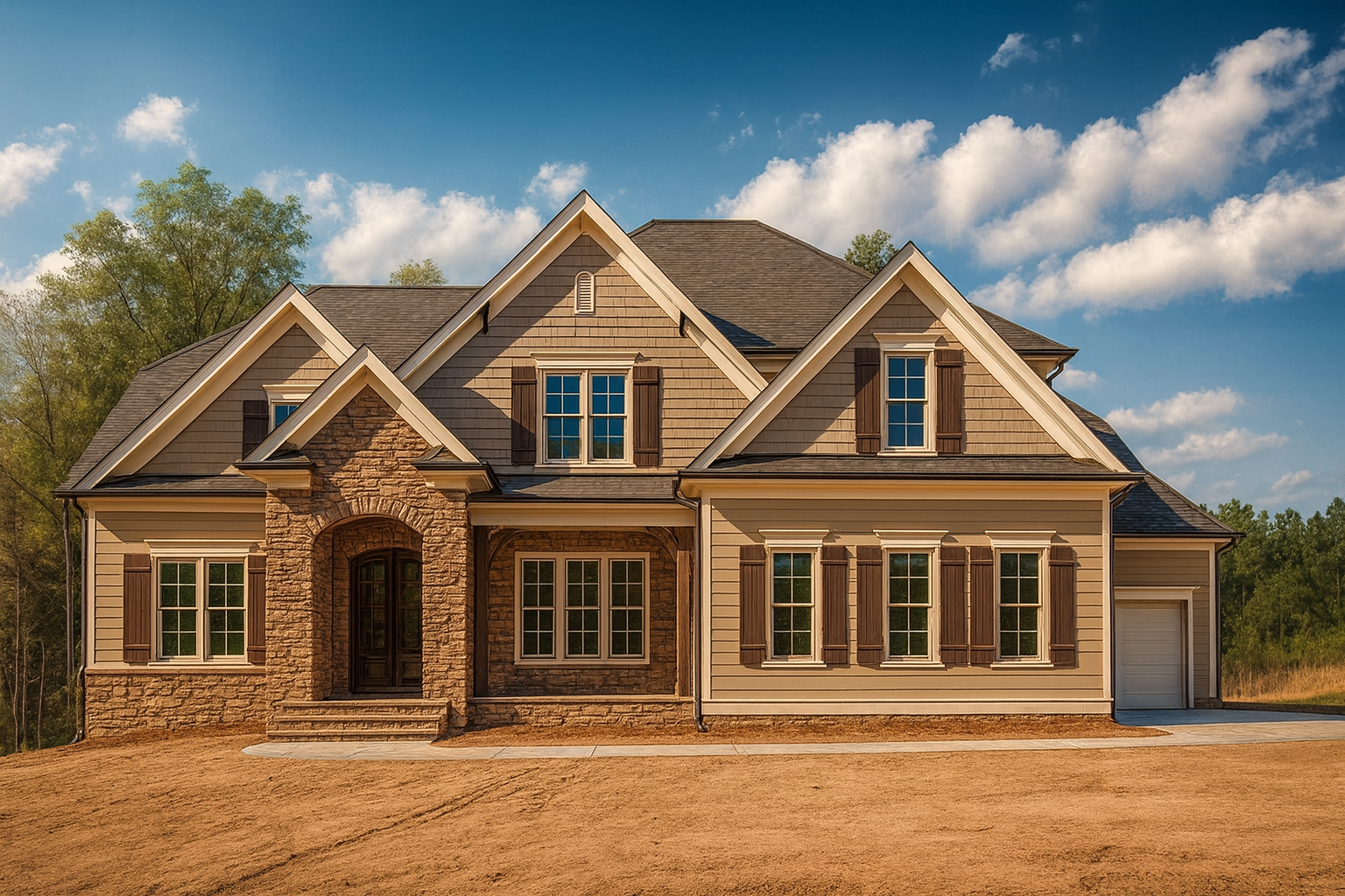 Modern Traditional House Plan with 2.5 Stories and Customizable CAD Blueprints