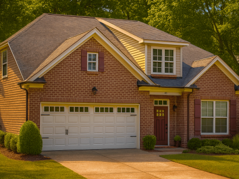 Modern suburban 2-Story House Plan with 4 Bedrooms & CAD Blueprints