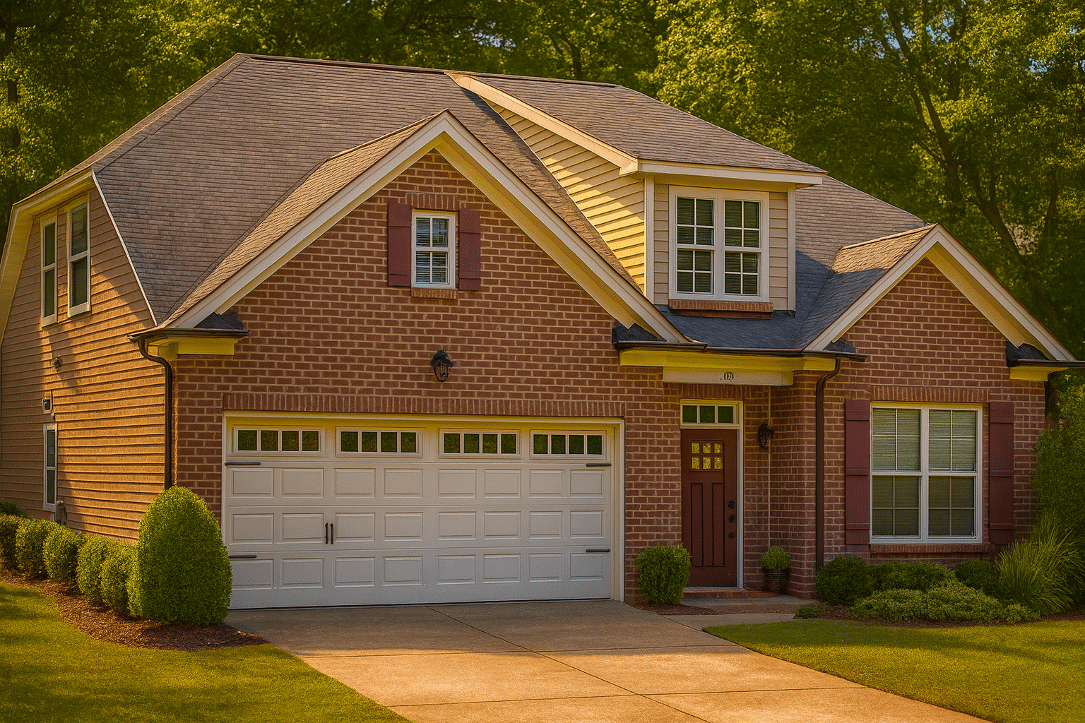 Modern suburban 2-Story House Plan with 4 Bedrooms & CAD Blueprints