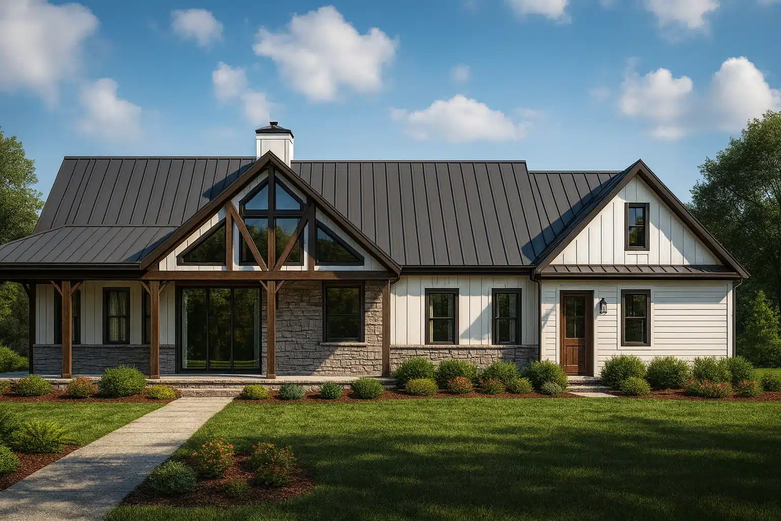 Spacious 2-Bedroom House Plan with Vaulted Great Room & Open Layout