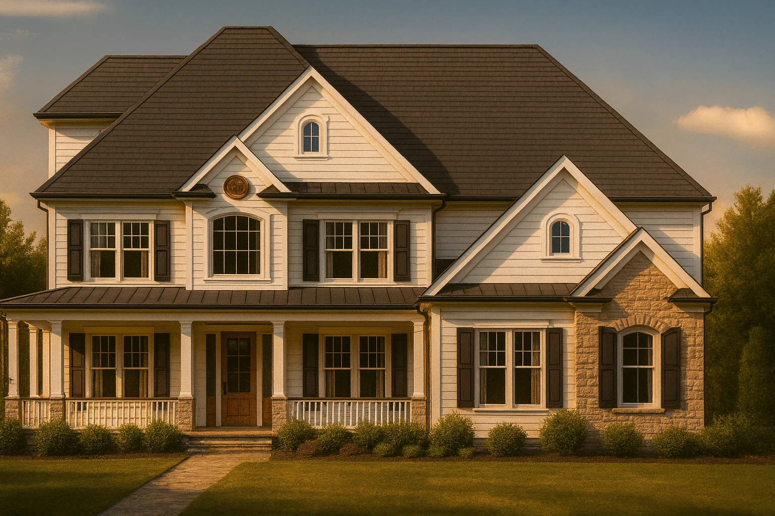 Spacious 2-Story House Plan with 4 Bedrooms and Colonial Design